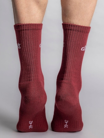Dirts Socken 'Classic Logo Socks'‌‌ in Rot