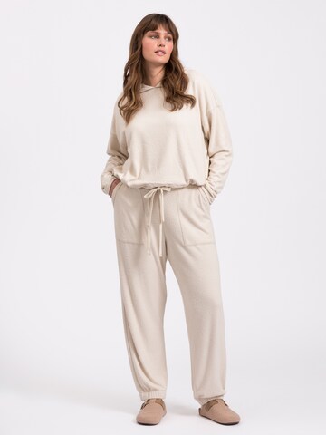 Lykkeland Atelier Hoodie 'soft' in Beige