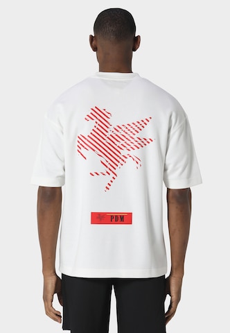 T-Shirt 'Pegus' Pas De Monaco en blanc : devant