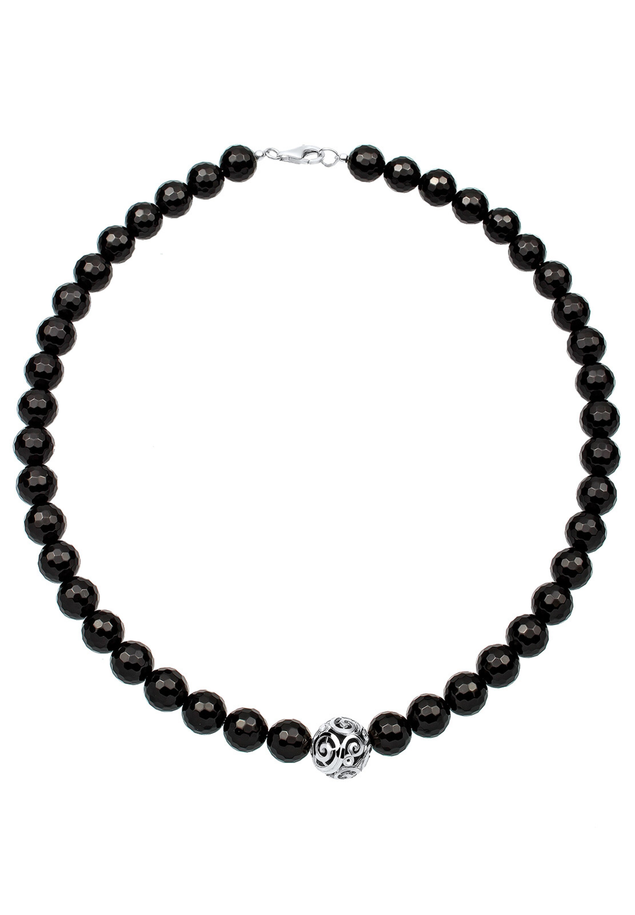 ELLI Kette in Schwarz: Vorderseite