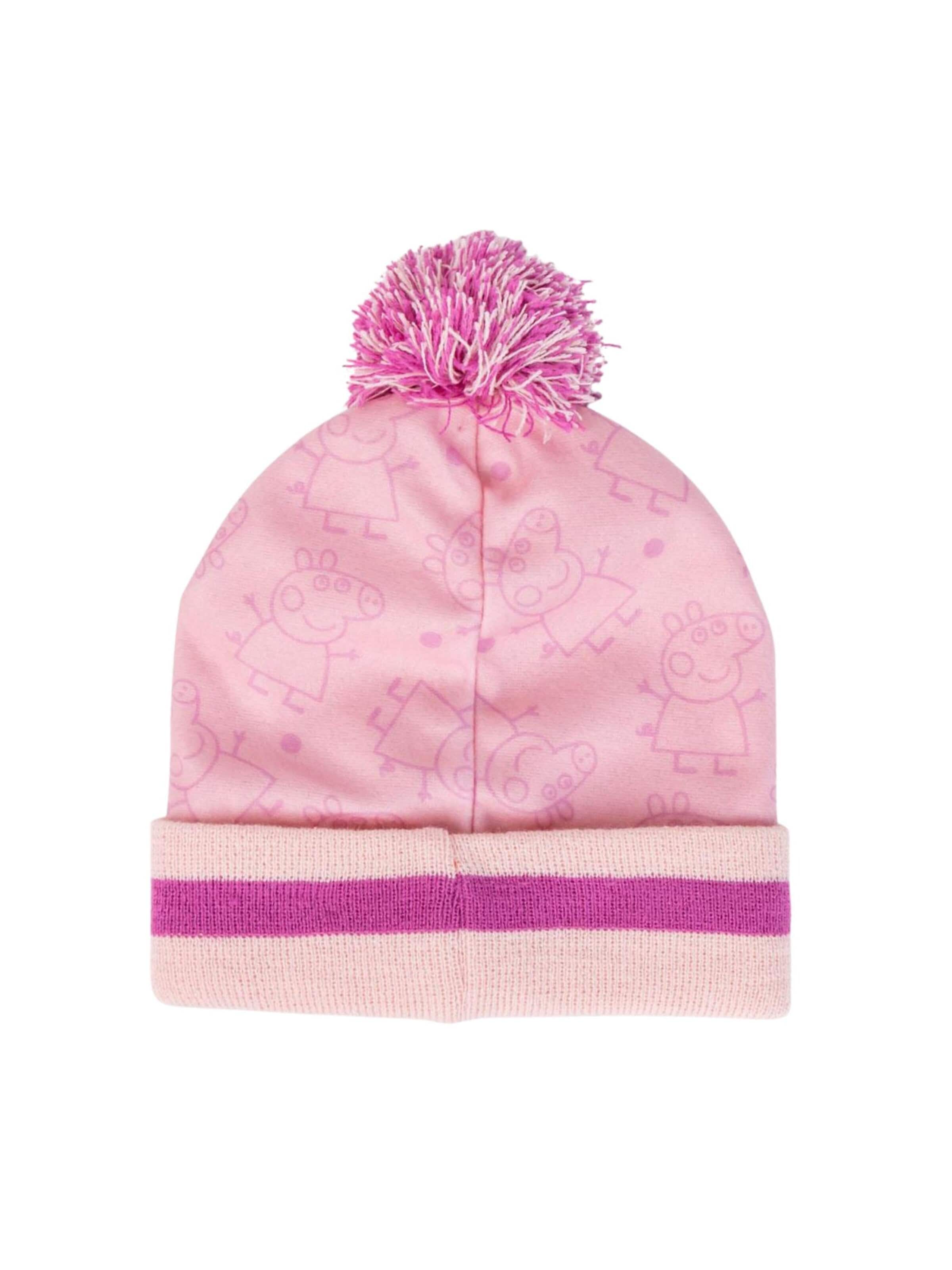 Bonnet 'Peppa Pig 2-teiliges Set – Mütze und Handschuhe' Cerdá en rose