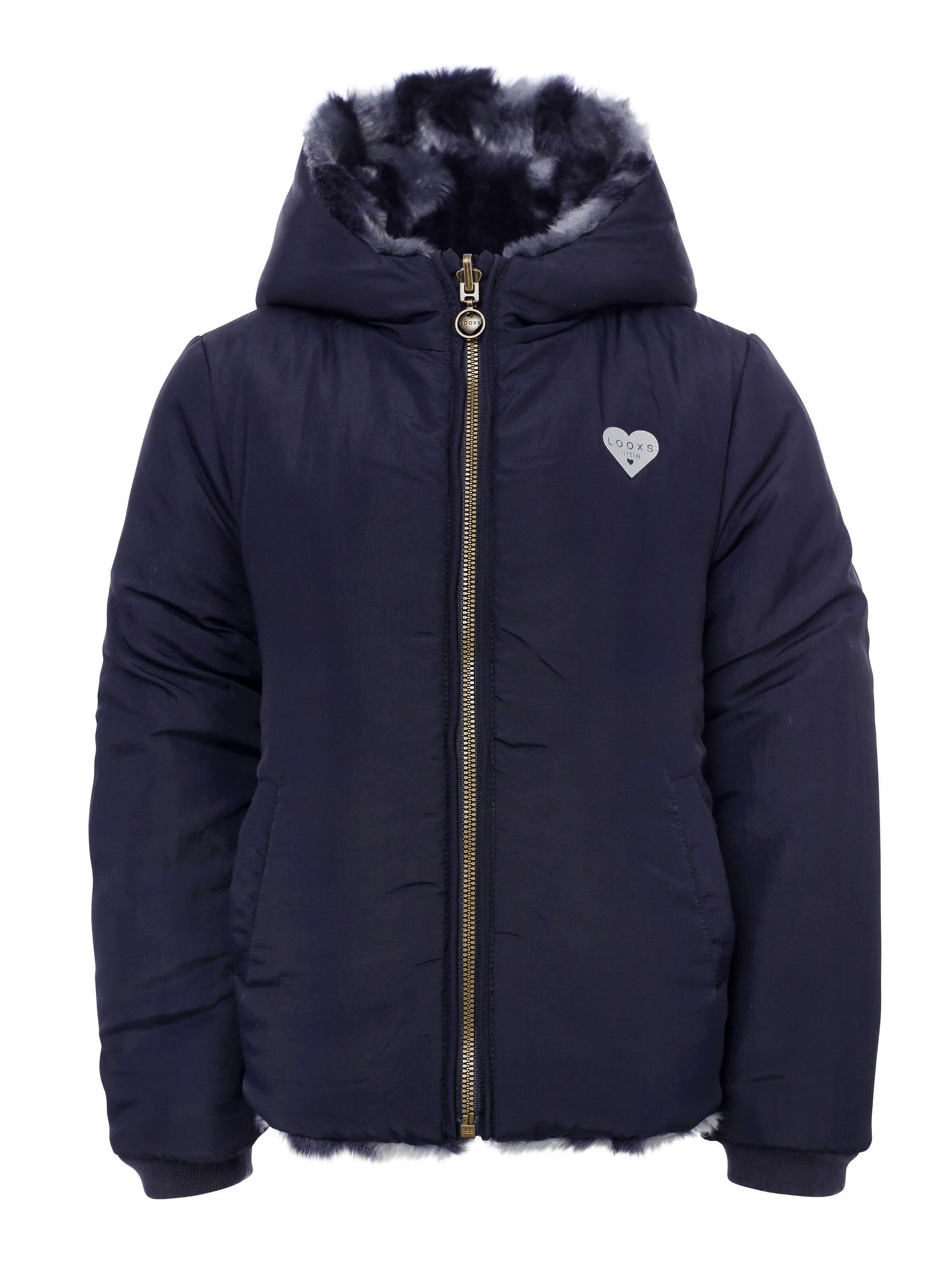 Veste d’hiver Looxs Revolution en bleu : devant