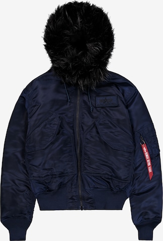 ALPHA INDUSTRIES Talvitakki '45/P Hooded Custom' värissä sininen: etupuoli