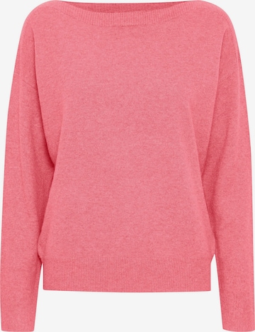 ICHI Sweater 'ALPA ' in Pink: front