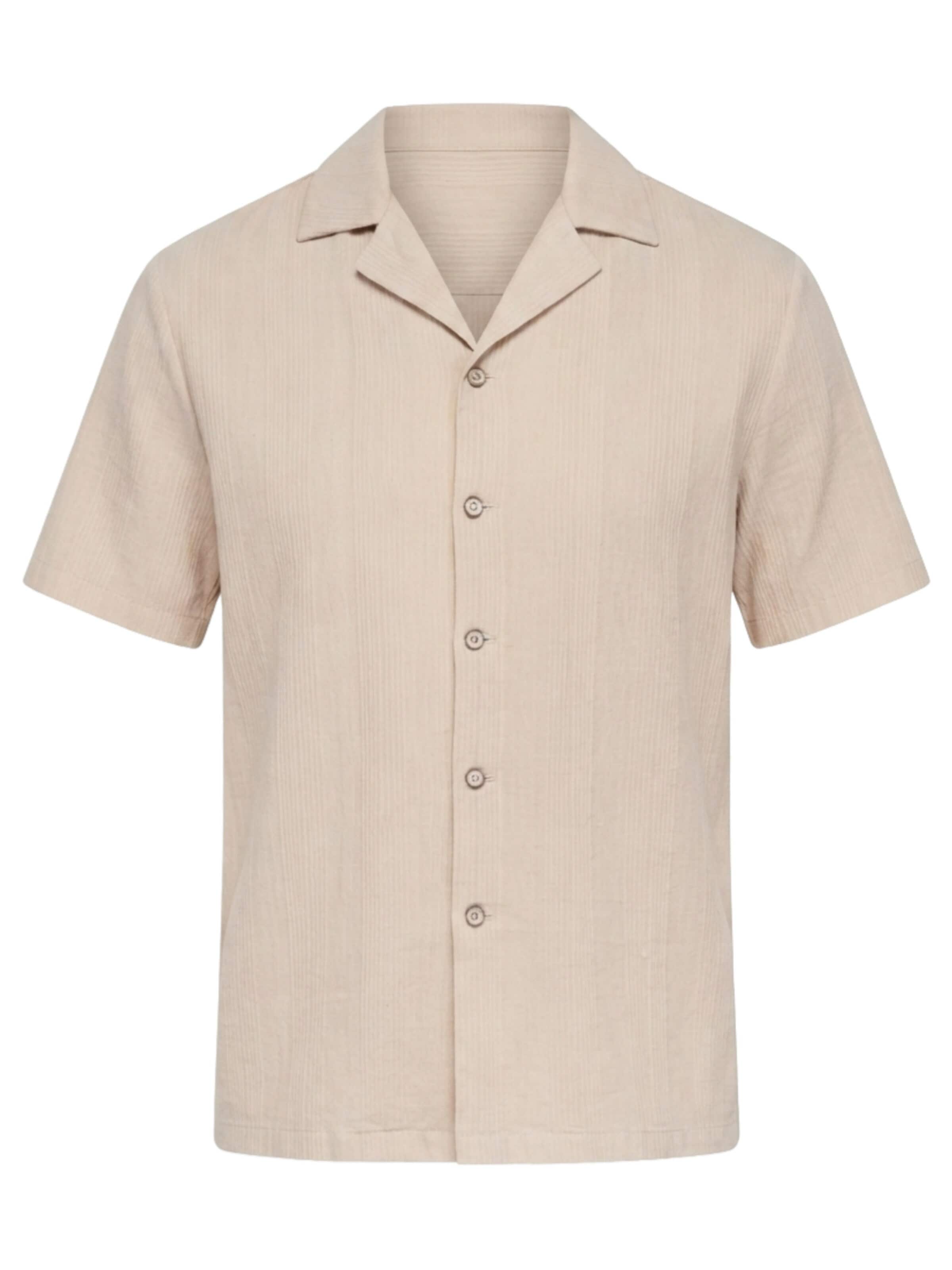 Ombre Button Up Shirt in Brown: front