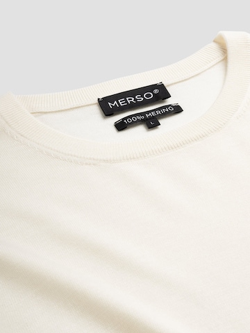 Pull-over merso en blanc