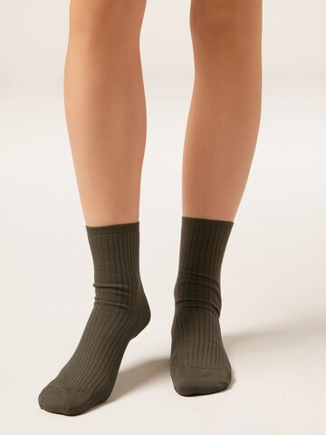 CALZEDONIA Socks in Green: front
