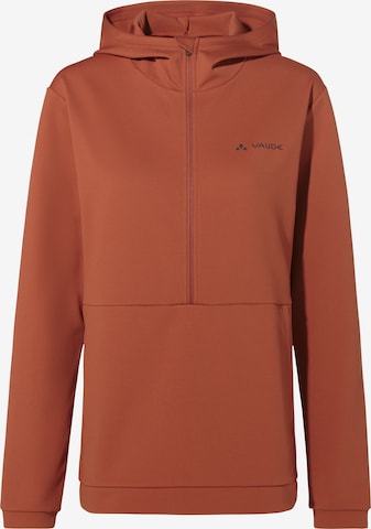 VAUDE Sports sweatshirt 'W Cyclist All Year SWT' in Brown: front
