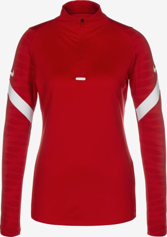 T-shirt fonctionnel NIKE en rouge : devant