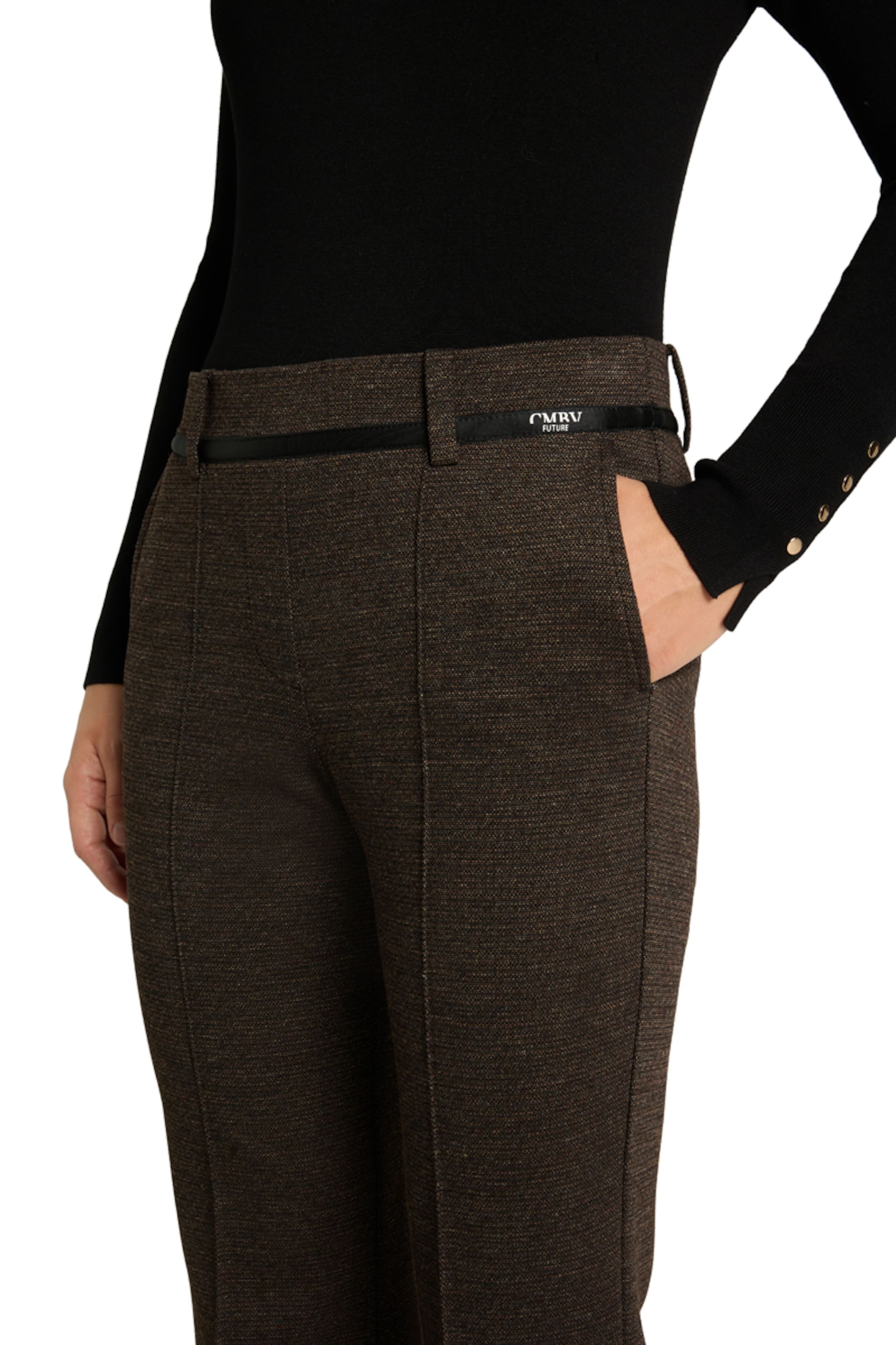 Regular Pantalon à pince 'Francoise' Cambio en marron