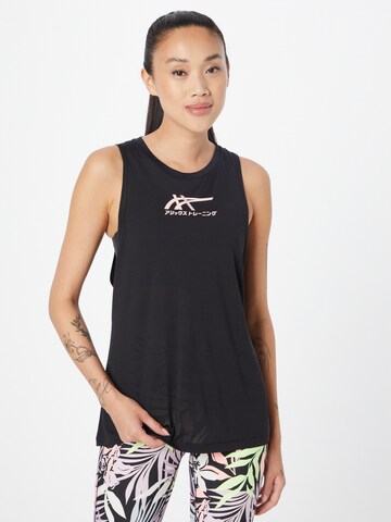 ASICS Sports top in Black: front