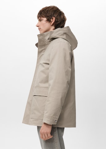 MANGO MAN Between-Seasons Parka 'Marcus' in Beige