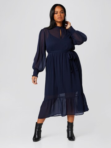 Guido Maria Kretschmer Curvy Collection Shirt Dress 'Thassia' in Blue: front