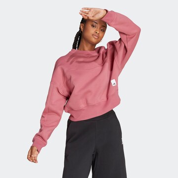 rozā ADIDAS SPORTSWEAR Sportiska tipa džemperis 'Lounge Fleece': no priekšpuses
