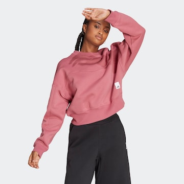 ADIDAS SPORTSWEAR Sportief sweatshirt 'Lounge Fleece' in Roze: voorkant