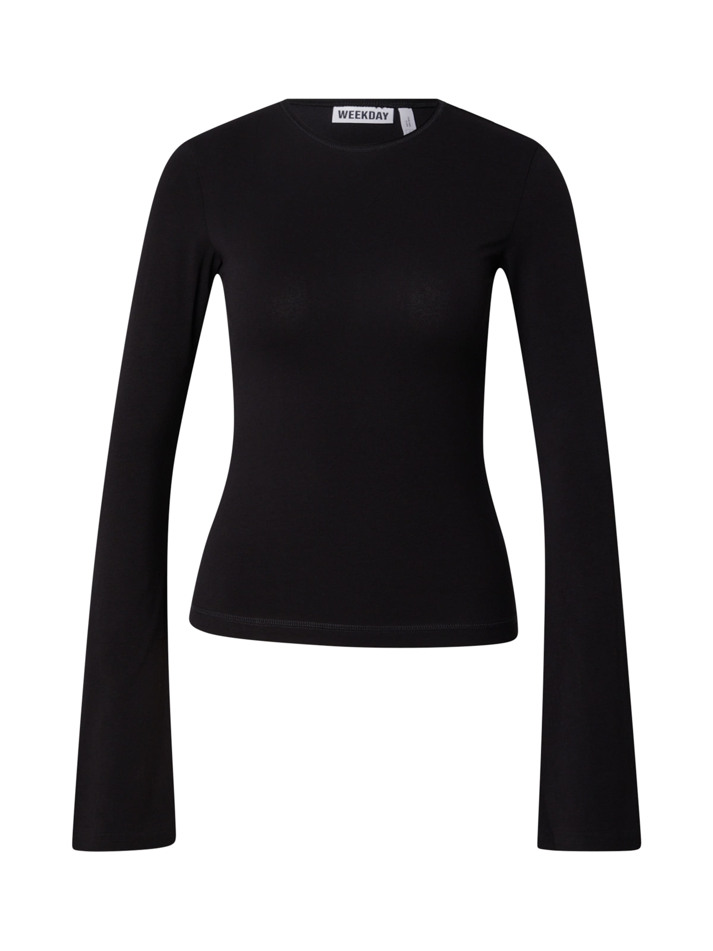 WEEKDAY - Camisa 'Violet' em preto: frente