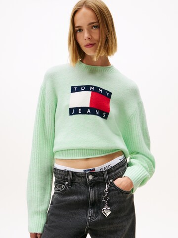 Tommy Jeans Πουλόβερ σε πράσινο: μπροστά