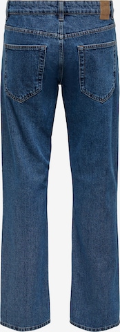 Only & Sons regular Jeans 'Edge' i blå