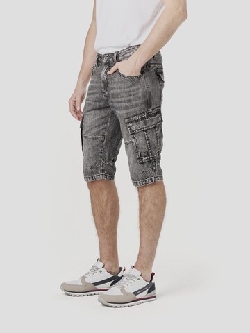 juoda KOROSHI Standartinis Darbinio stiliaus džinsai