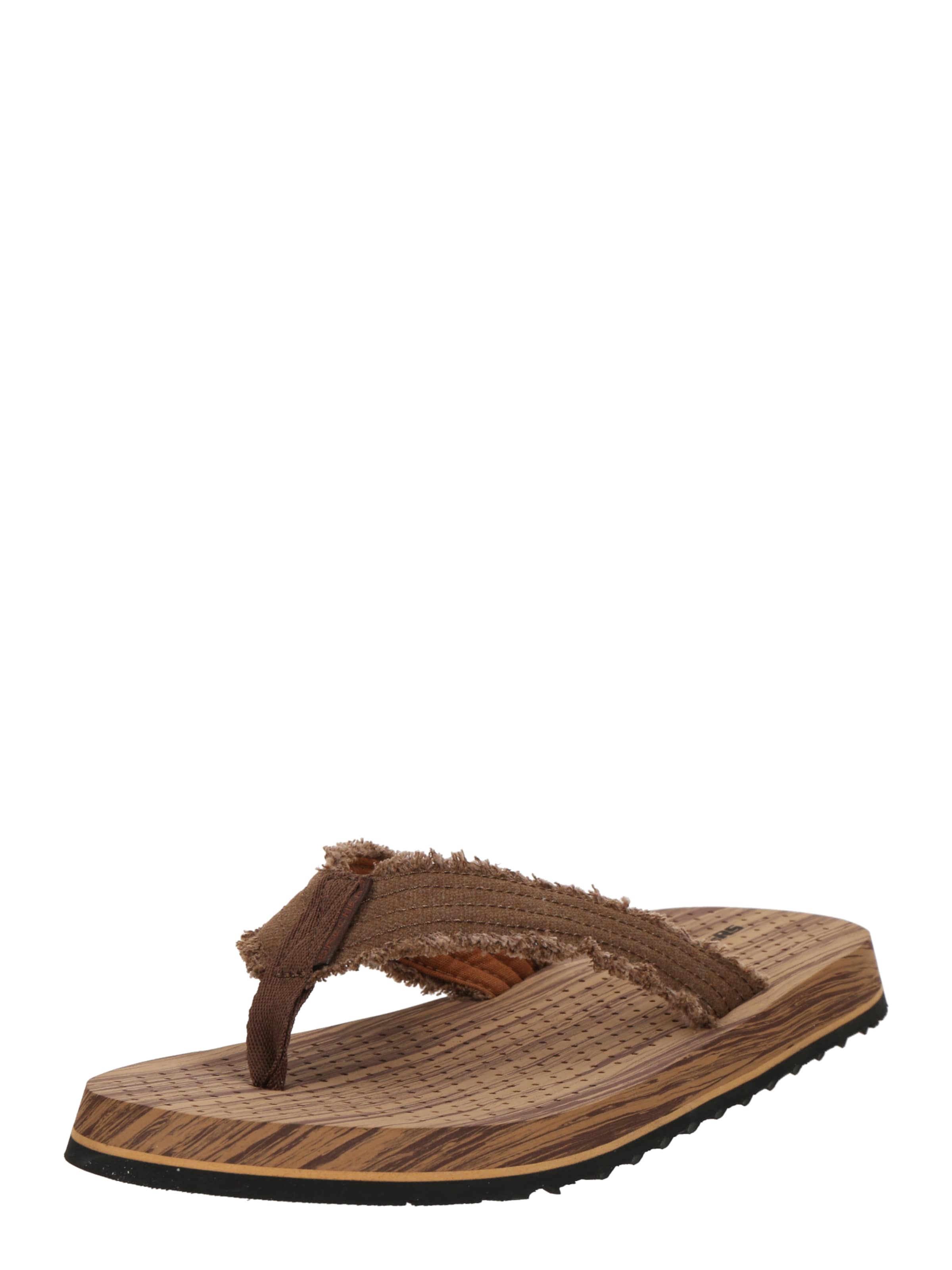 SKECHERS Ujjelválasztó-pántos szandál 'Tantric - Fritz' - barna: elől