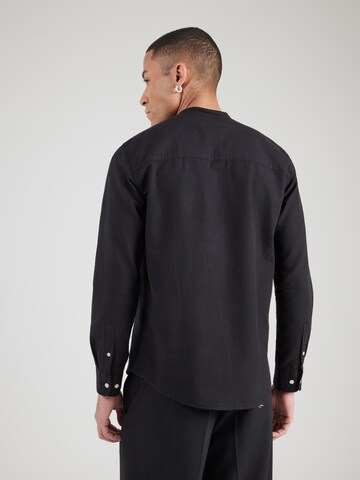 JACK & JONES Comfort Fit Hemd 'JJBREEZE' in Schwarz