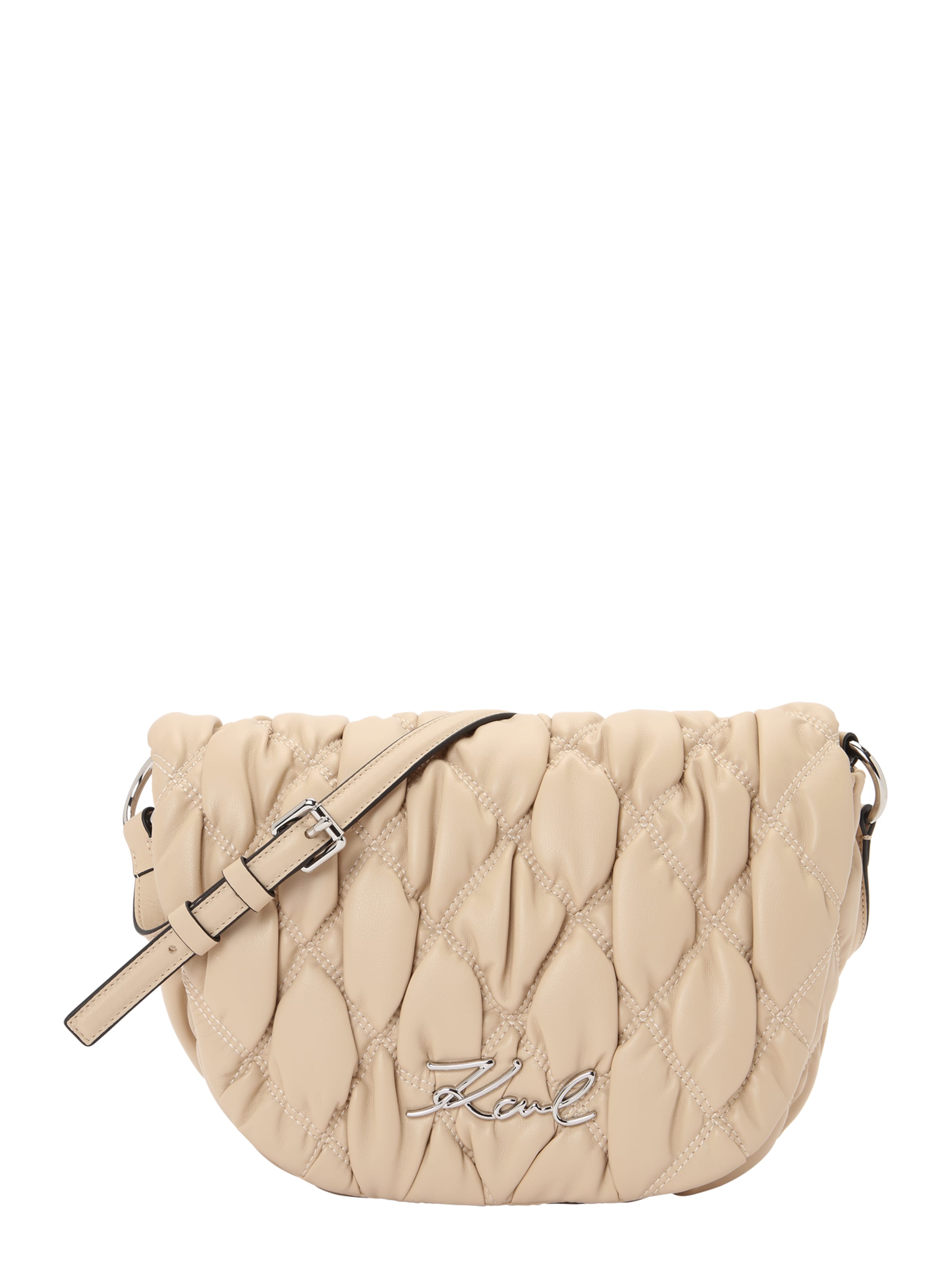 Sac à bandoulière Karl Lagerfeld en beige : devant