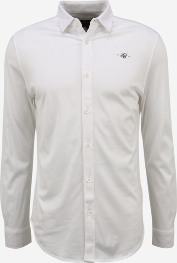SikSilk Chemise en noir / blanc, Vue avec produit