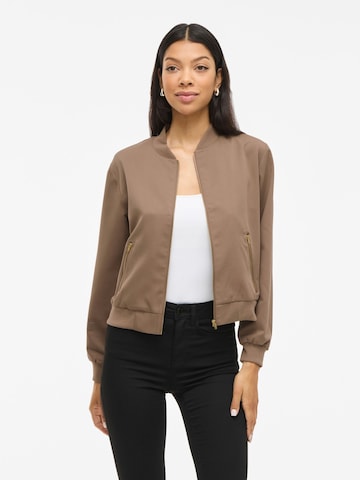 VILA Between-season jacket 'VIBUBBLE' in Brown: front