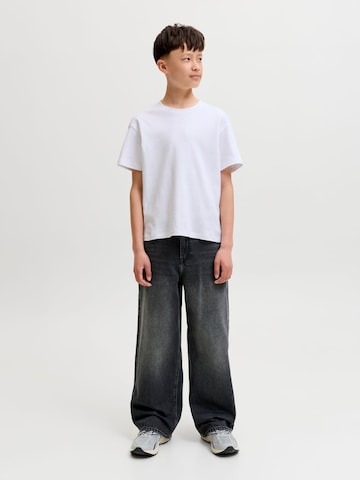 Jack & Jones Junior Wide leg Jeans 'JJIDave JJOriginal' in Black