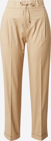 Pantaloni con pieghe di UNITED COLORS OF BENETTON in marrone: frontale