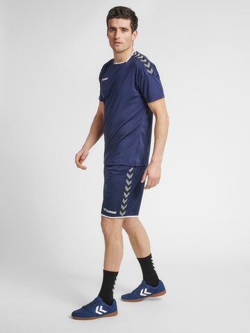 Hummel Regular Sportbroek 'Poly' in Blauw