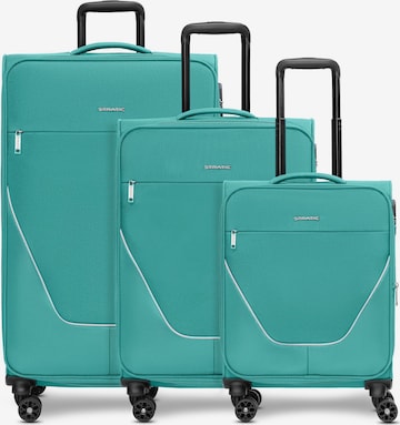 Stratic Suitcase Set in Blue: front