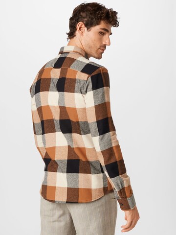 Only & Sons - Ajuste estrecho Camisa 'Gudmund' en marrón