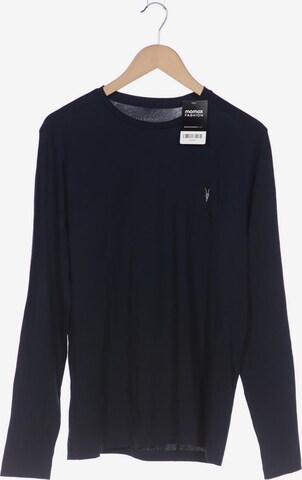 AllSaints Langarmshirt M in Blau: predná strana