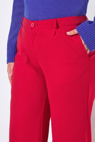 MIAMODA Wide Leg Hose in Rot