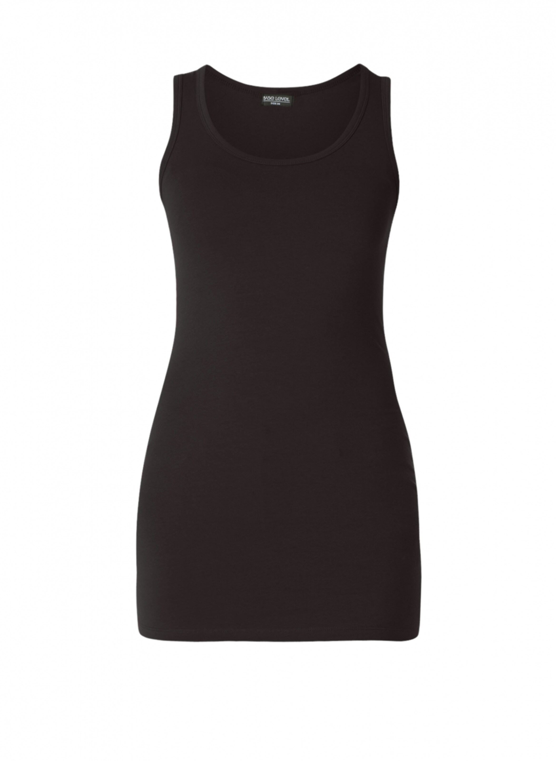 BASE LEVEL Top in Black: front