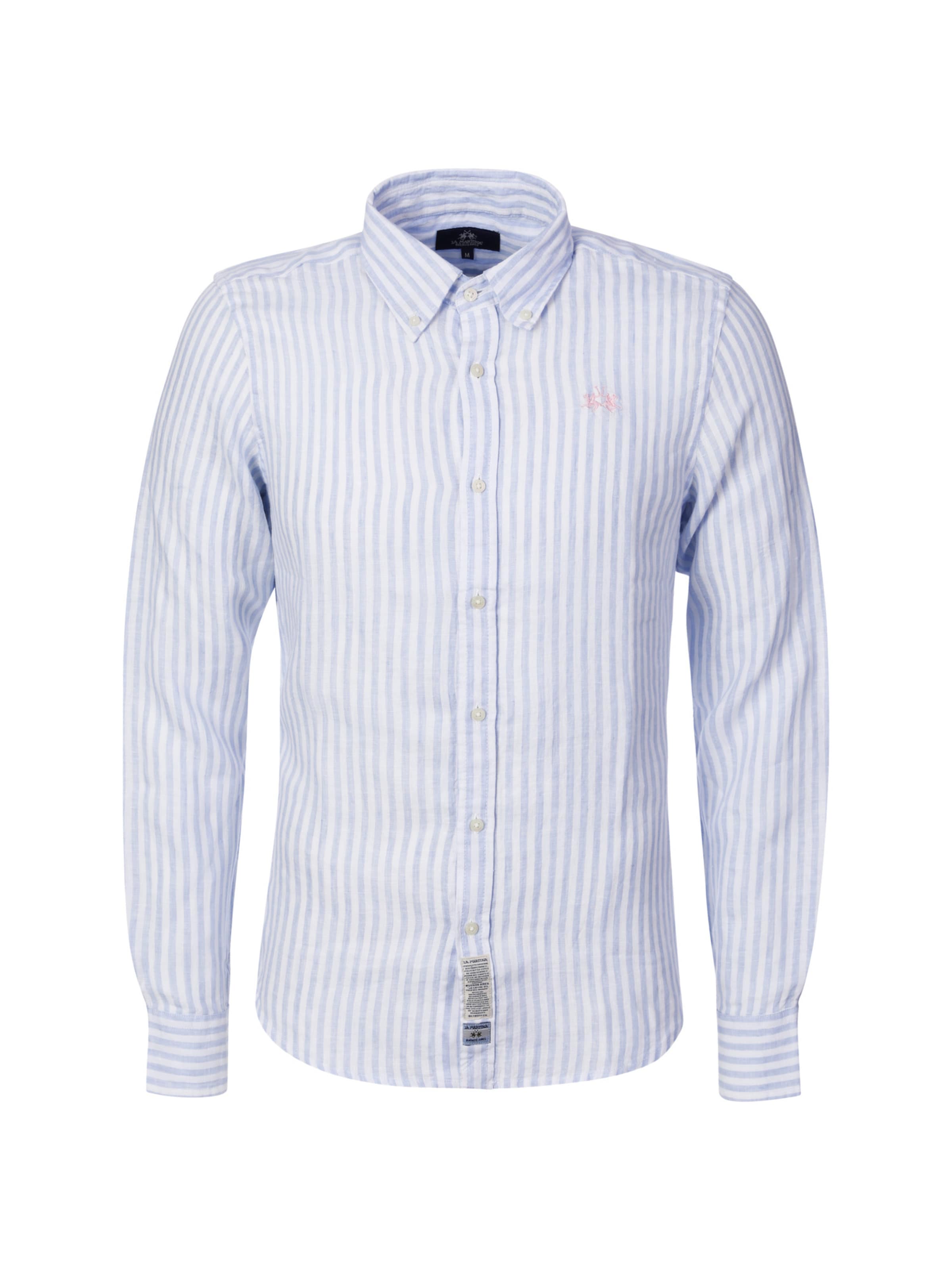 La Martina Regular fit Button Up Shirt in Blue: front