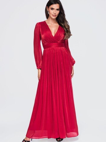 Ombre Abendkleid‌‌‌ in Rot