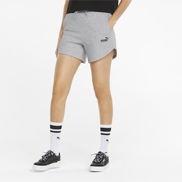 PUMA Regular Sportbroek in Grijs: voorkant