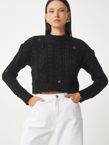 Pull-over Happiness İstanbul en noir : devant