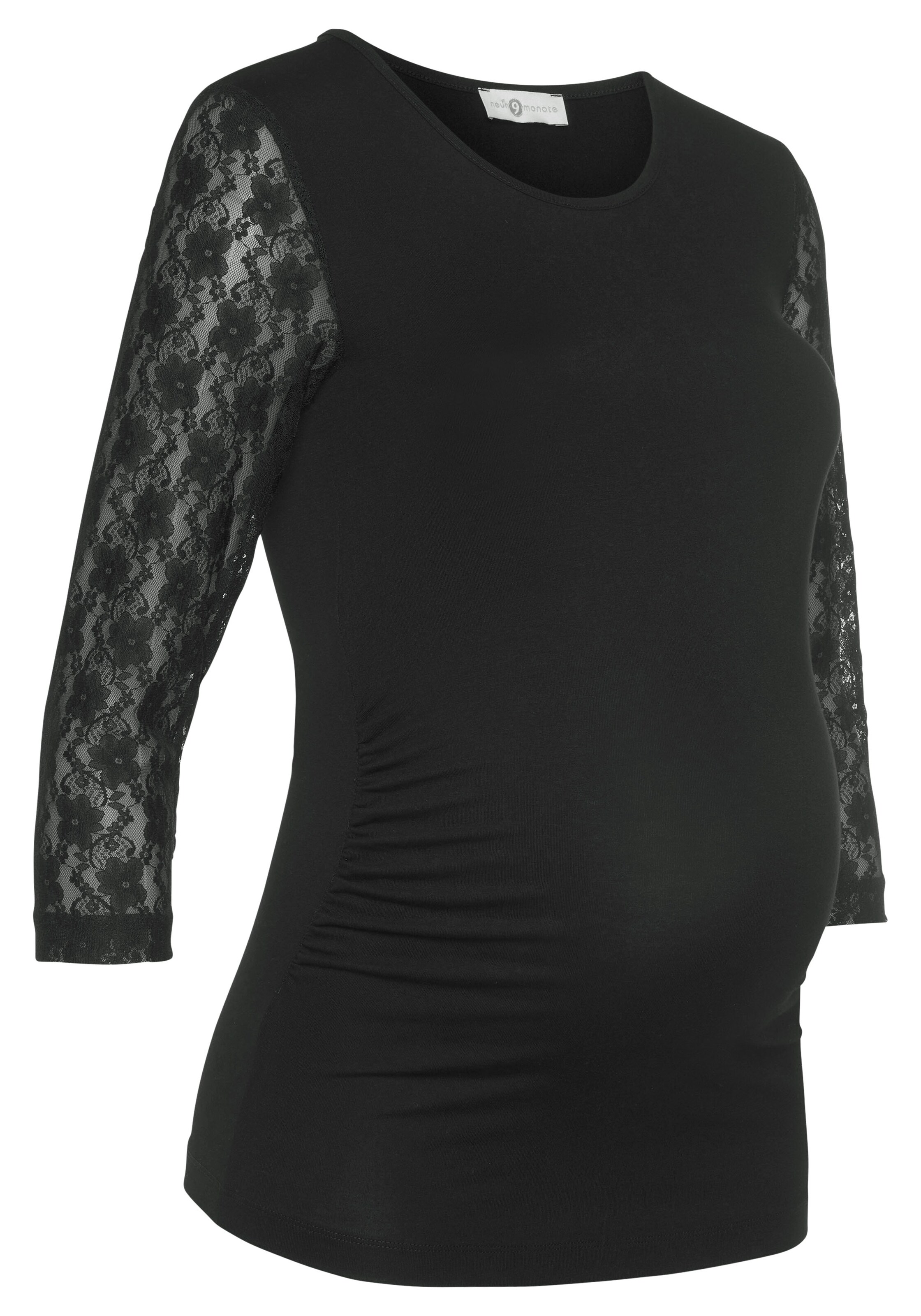 Neun Monate Shirt in Black