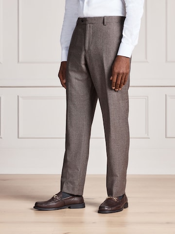 Next Slimfit Pantalon 'Signature' in Bruin: voorkant