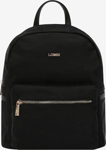 L.CREDI Backpack 'Alena ' in Black: front