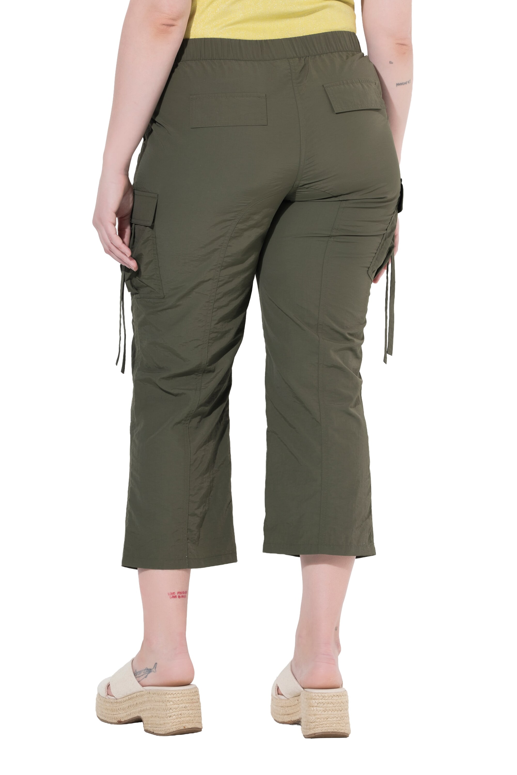 Ulla Popken Regular Cargo trousers in Green