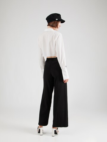 DeFacto - Pierna ancha Pantalón en negro