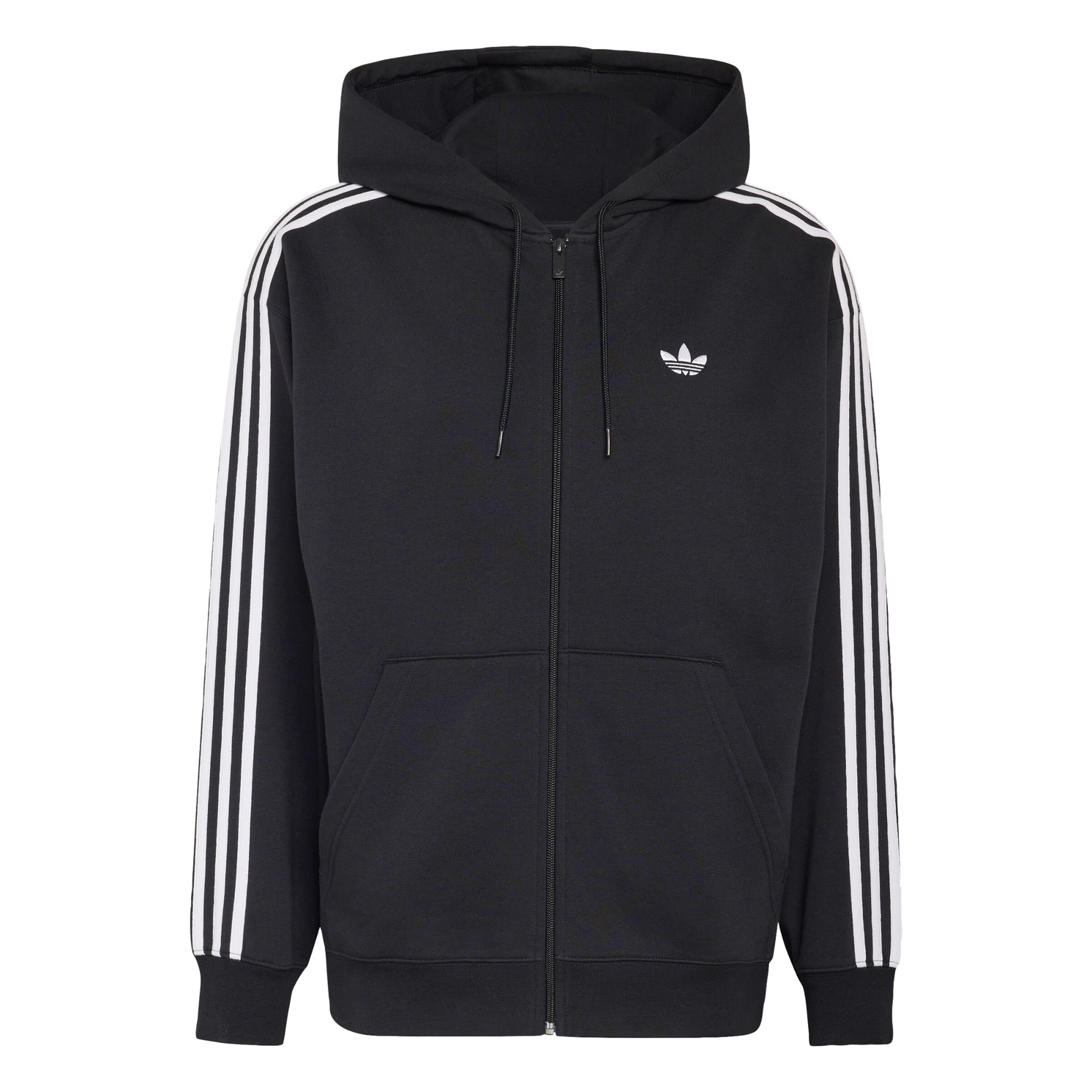 ADIDAS ORIGINALS Jopa na zadrgo 'Adicolor' | črna barva: sprednja stran