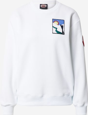 Colmar Sweatshirt in Wit: voorkant