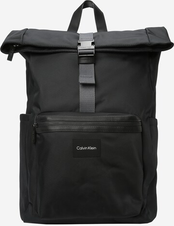 Calvin Klein Regular Backpack 'Essential' in Black: front