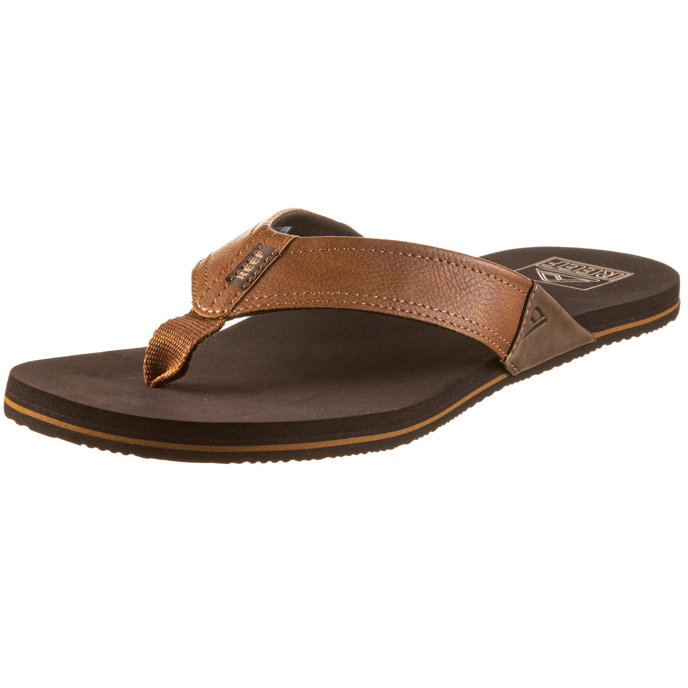 REEF Teenslippers 'Newport' in Bruin: voorkant