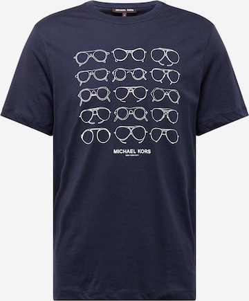 Michael Kors T-Shirt 'AVIATOR HISTORY' in Blau: predná strana